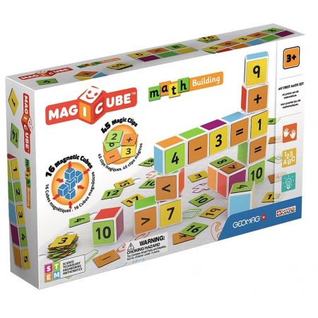 Magic cube Maths Building 16 Blocks 45 Magic Clips 3+