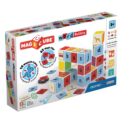 Magicube Word Building 16 Blocks 63 Magic Clips 3+