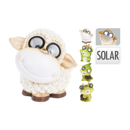 Animal Mgo Solar Eyes Lamp 34Cm Assorted Animals