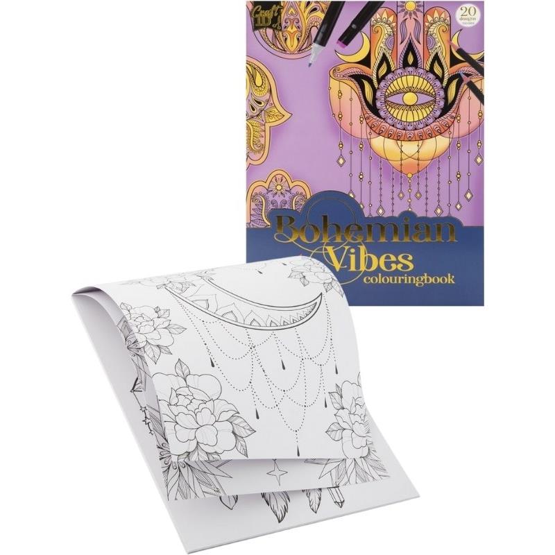 Colouring Book Blooming Vibes A4 20 Sh