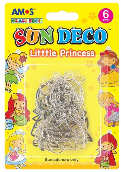 SMALL SUNCATCHER 6P BLISTER-LITTLE PRINCESS SCS6-LP