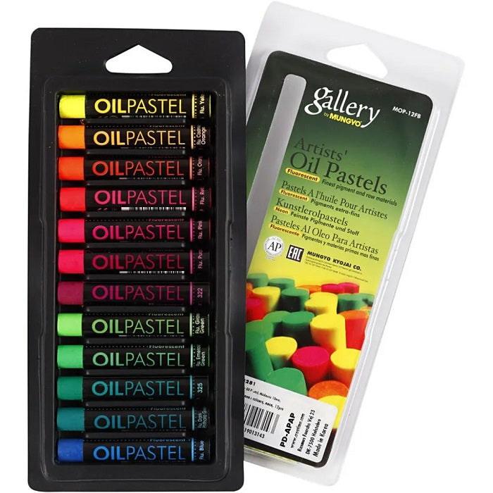 Oil Pastels Colors Fluorescent 12/Set