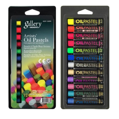 Oil Pastel Fluo Metallic 12/Set