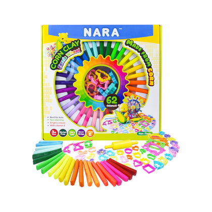 Corn Clay 32 Colors 32 Sticks 448 G. + 16 Cutters +1 Roller And 1 Shaping Too