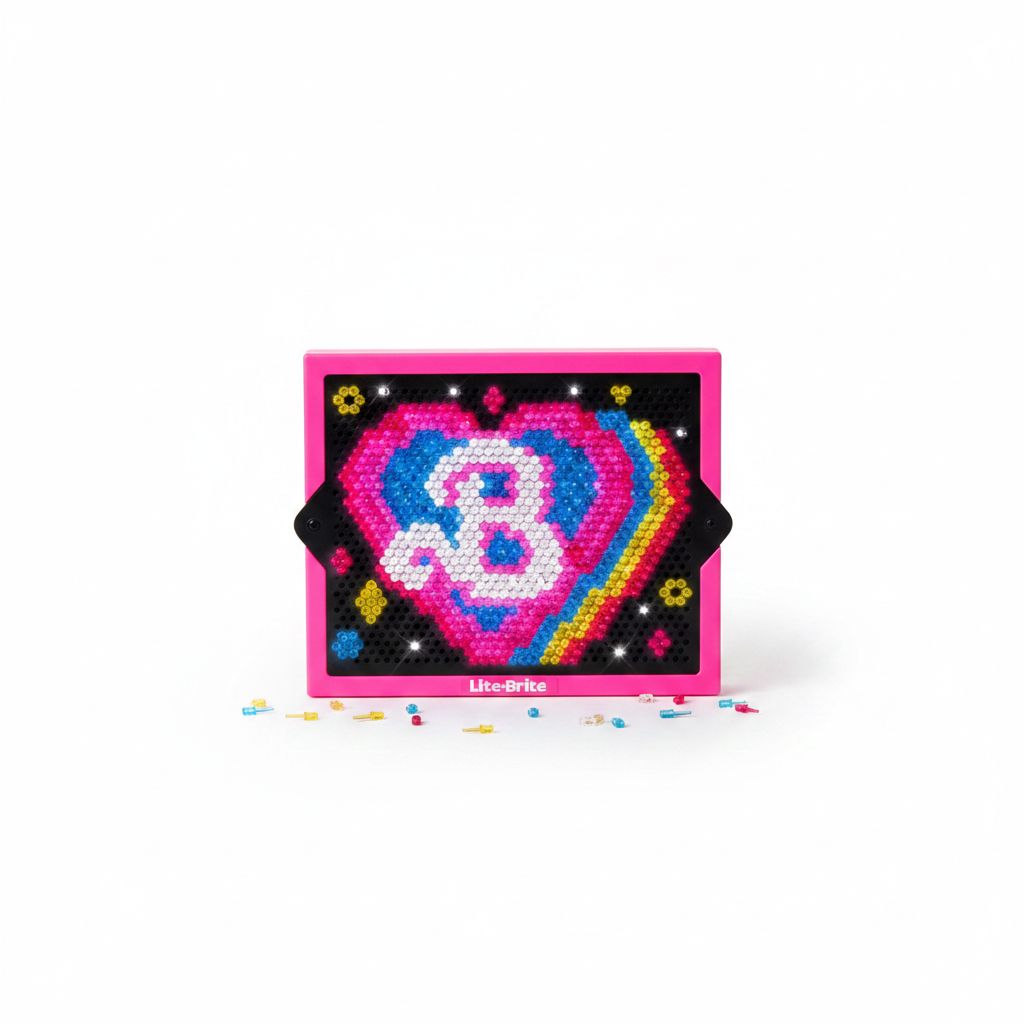 Barbie Super Bright Hd Lite-Brite In Closed Box