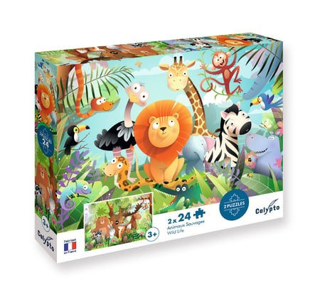 PUZZLE "ANIMALS BABIES(FRENCH)"24PC
