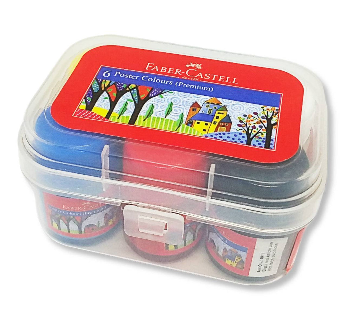 Poster Colors Set Of 6 Plastic Box