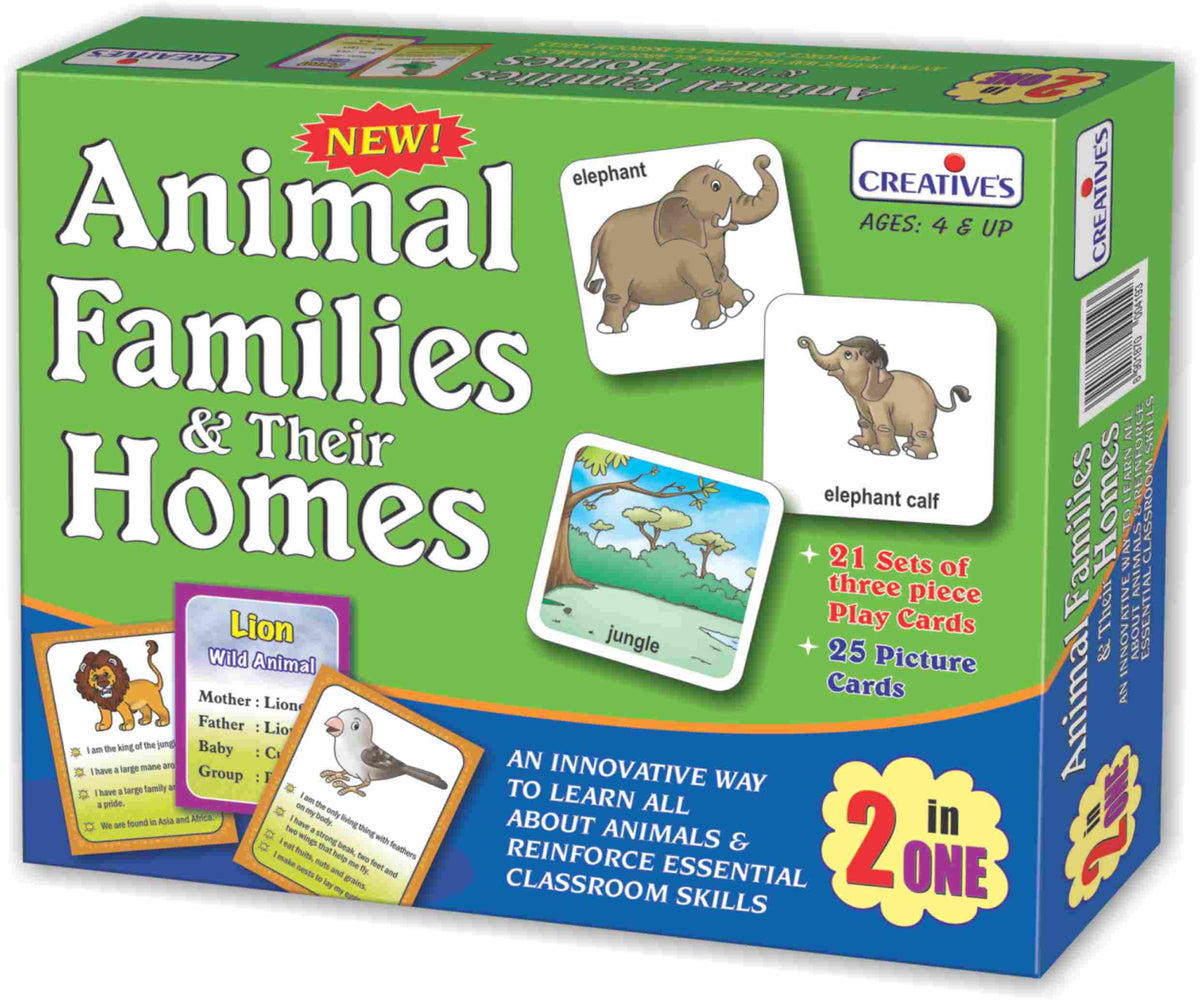 Animal Families &amp; Their Homes -2 In One Game
