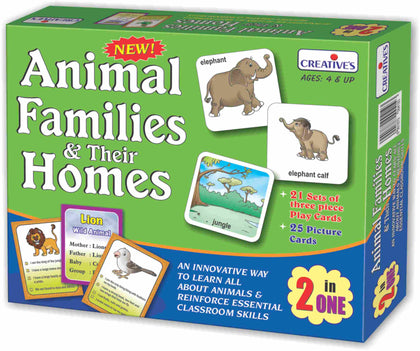 Animal Families & Their Homes -2 In One Game