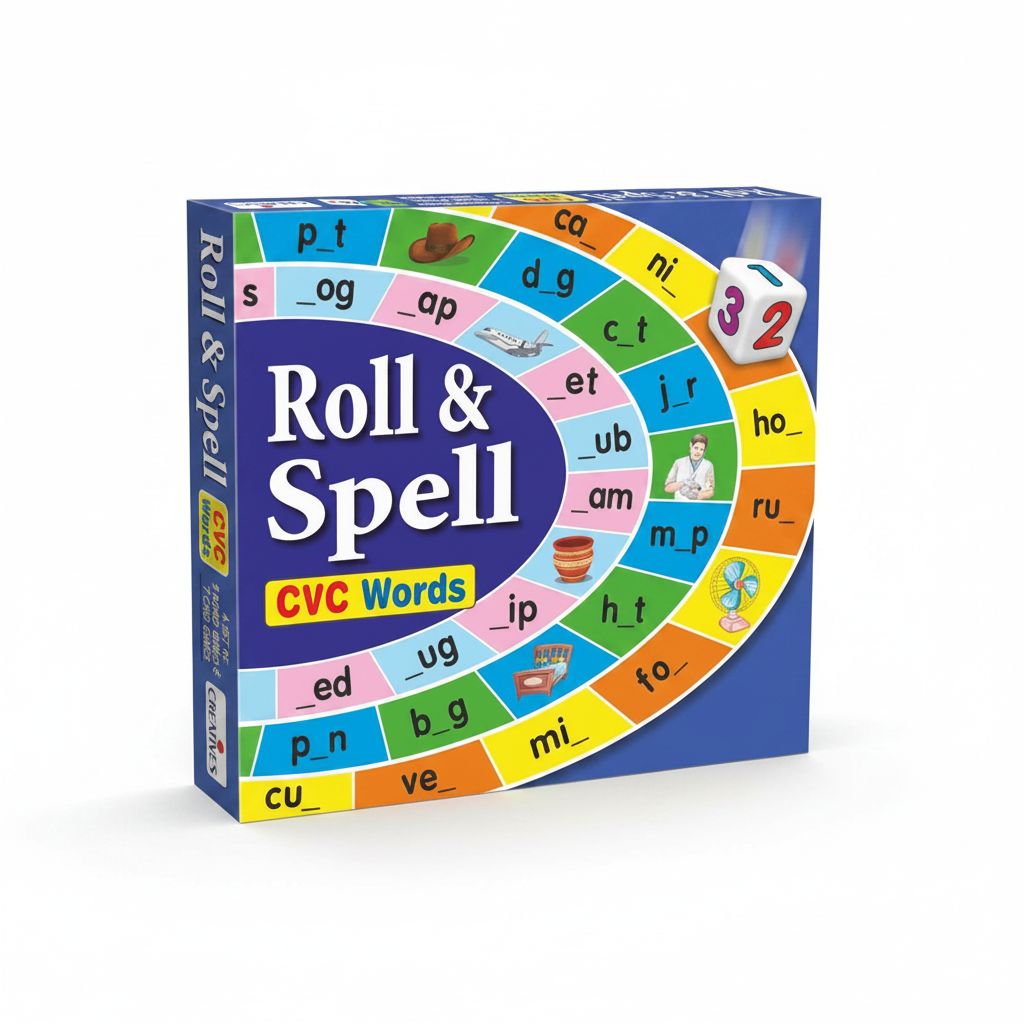 Roll And Spell-Cvc Word 12Pcs