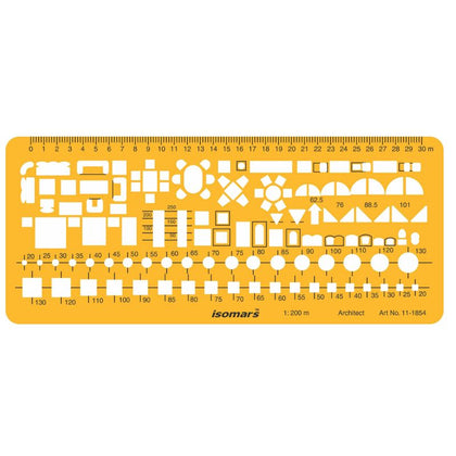 Architectural Template Furniture Ruler 1:50