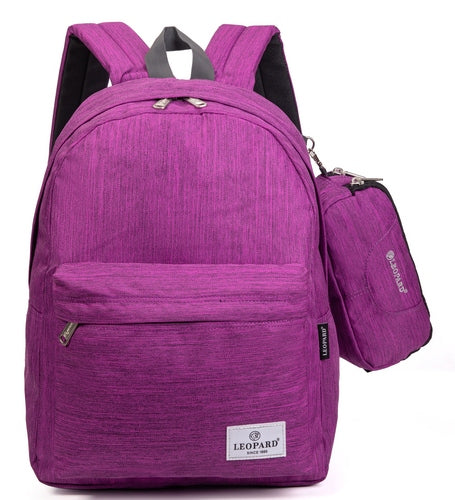 Backpack 1 Part With Pencil Case Purple Backpack Size 40X31X16