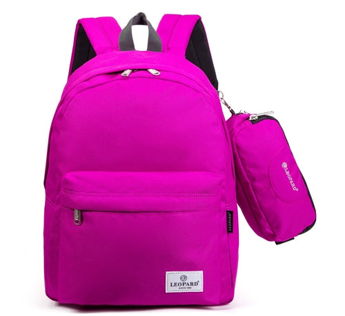 Backpack 1 Part With Pencil Case Fushia Backpack Size 40X31X16