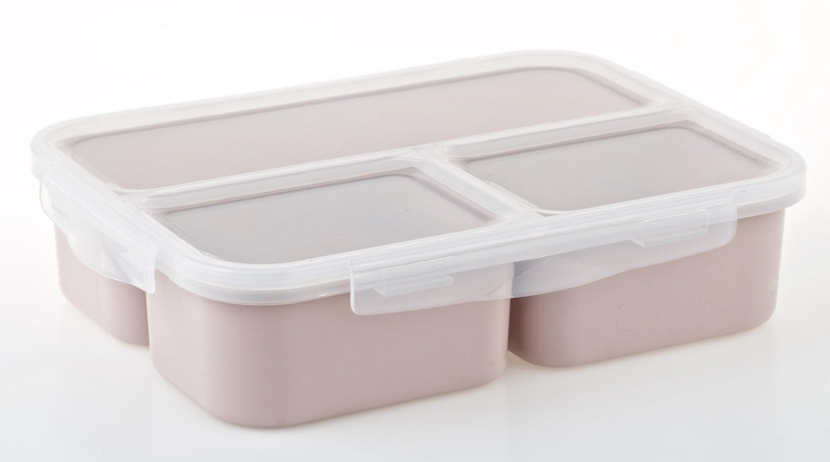 Bento Box 3 Compartment 1.2L Pink