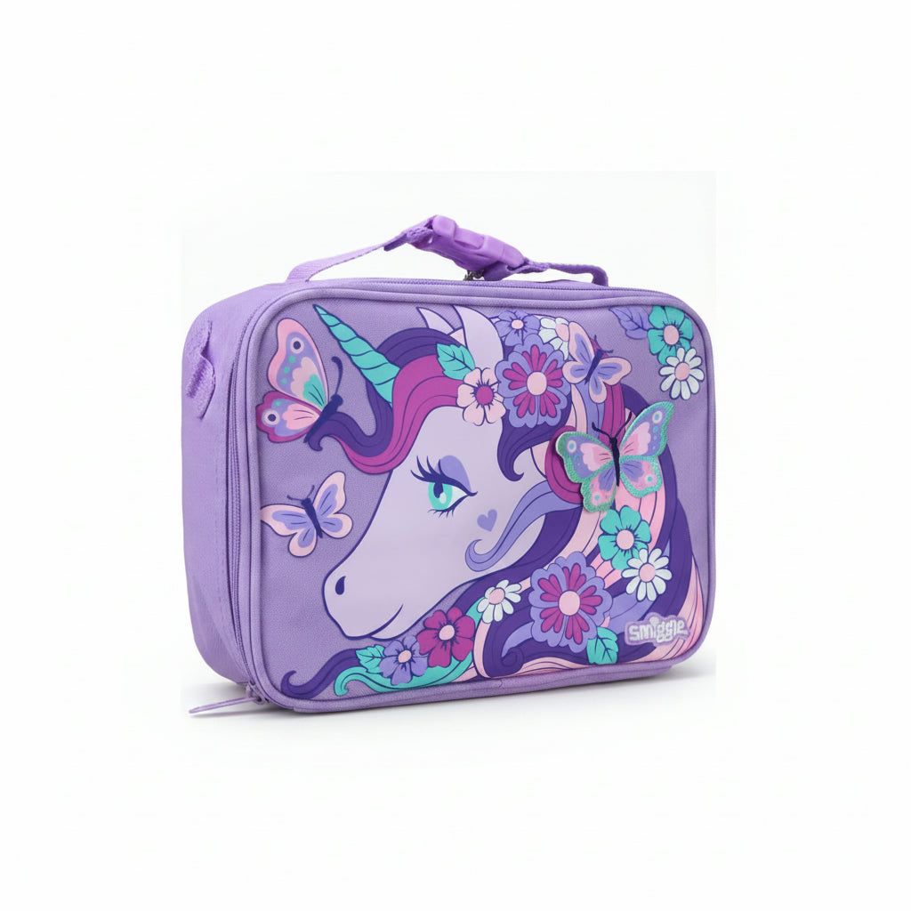 Purple Unicorn Single Layer Lunchbag W19 x H25 x D8 cm