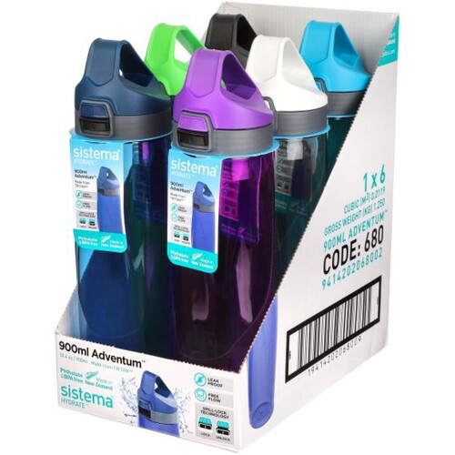 Bottle Tritan Adventum Assorted 900Ml