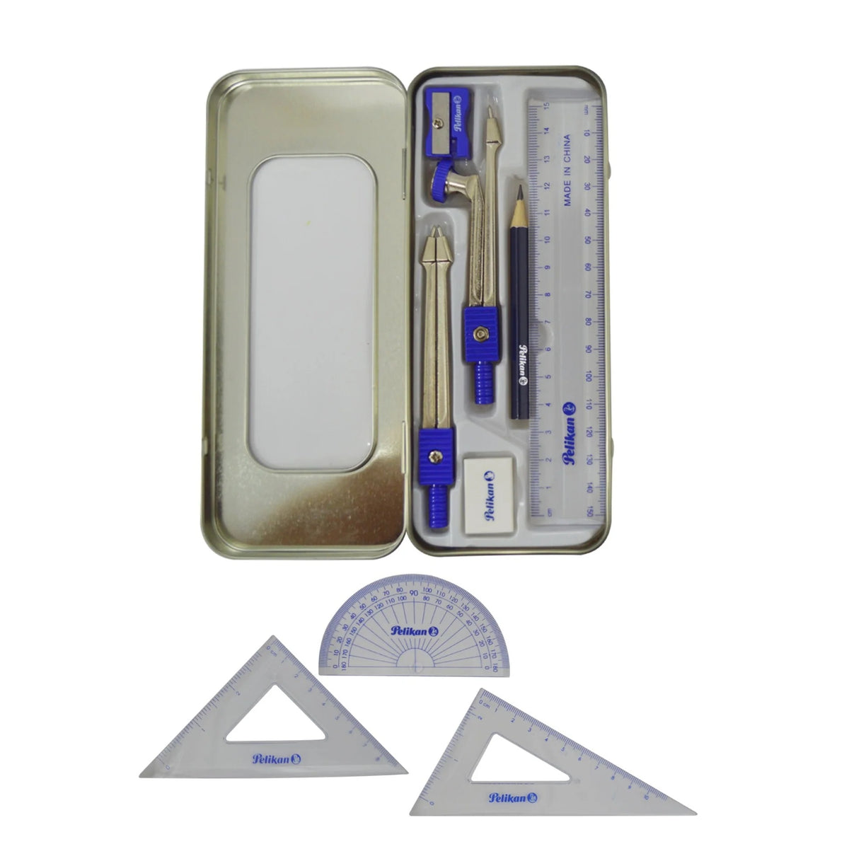 Geometric Set Metal Case 9Pc