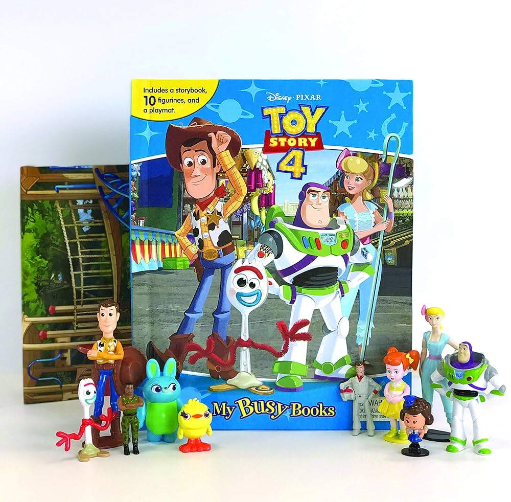my busy book- toy story 4 ( with 12 figurines)