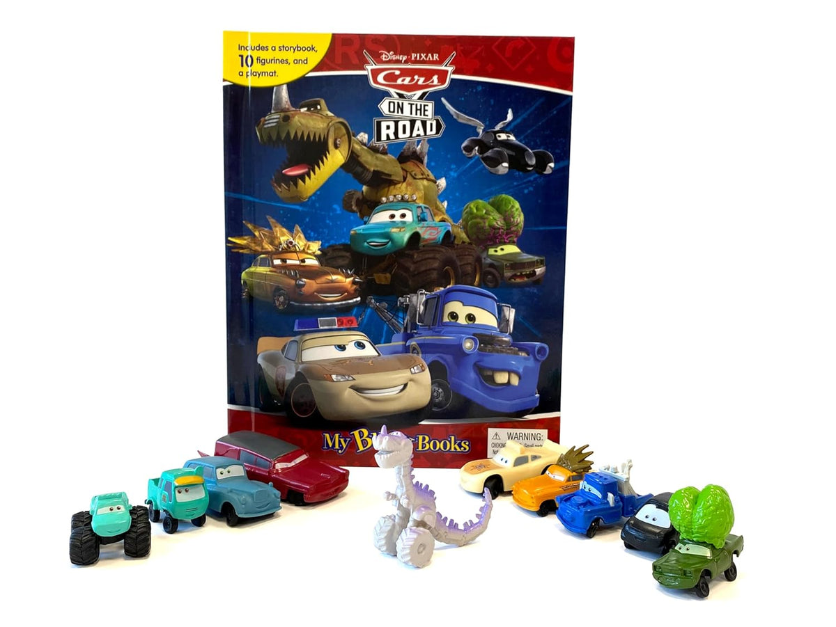 Disney / Pixar Cars on the Road My Busy Books - Storybook, 10 figurines