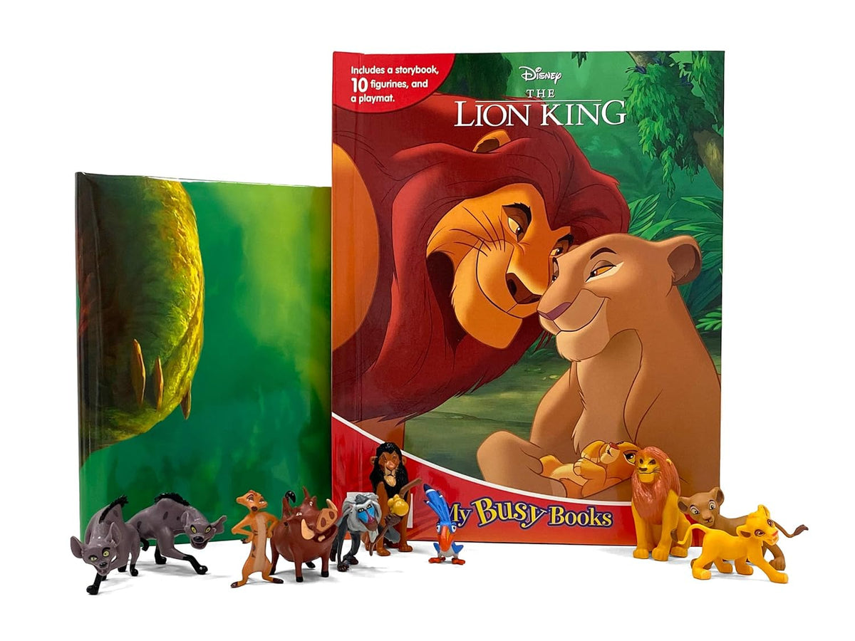 Disney Lion King My Busy Books - Storybook, 10 figurines, playmat