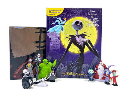 Disney Nightmare Before Christmas My Busy Books - Storybook ,10 figurines
