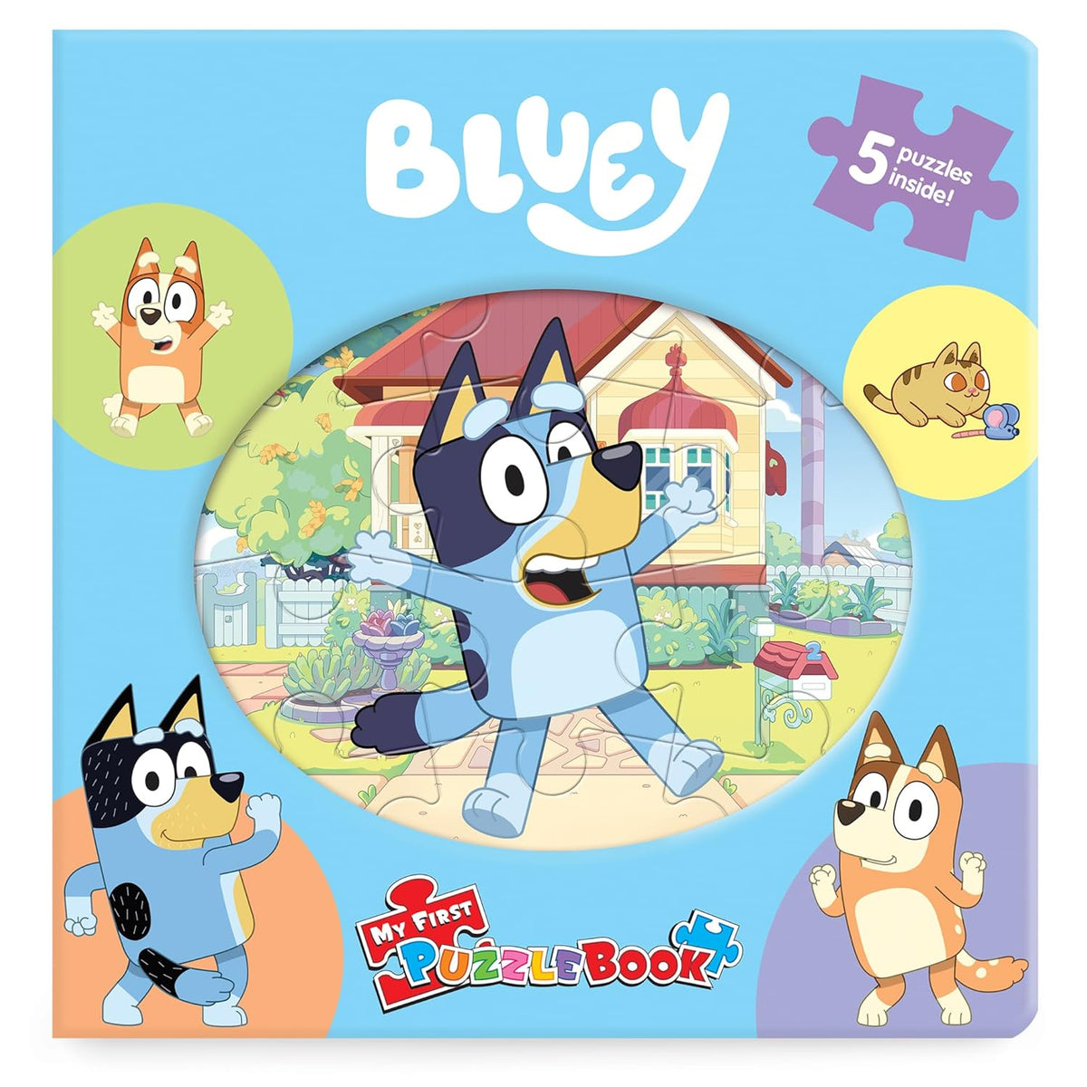 Bluey My First Puzzle Book - Jigsaw Puzzles for kids, 10-page board book