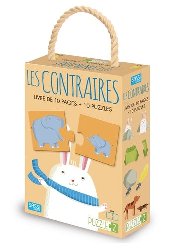 Les Contraires Livre De 10 Pages + 10 Puzzles