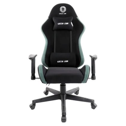 Gaming Chair With Built-in Back Support Green