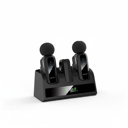 GM- 89X 2 in 1 Wireless Microphone - Black