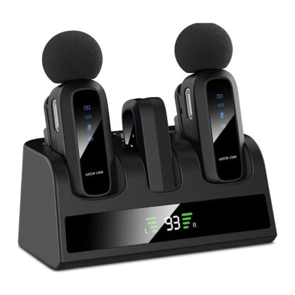GM- 89X 2 in 1 Wireless Microphone - Black