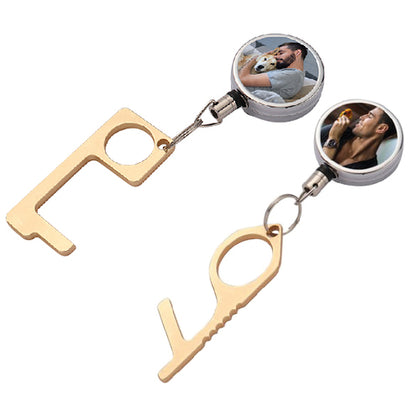 Print On |Reel tape with Keyring (Non-Contact)|QTY 1-5