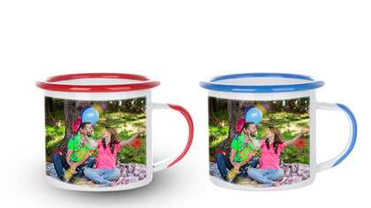 Print On Camp Mug Enamal White |QTY 1-5