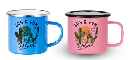 Print On Camp Mug Enamal Colored |QTY 1-5