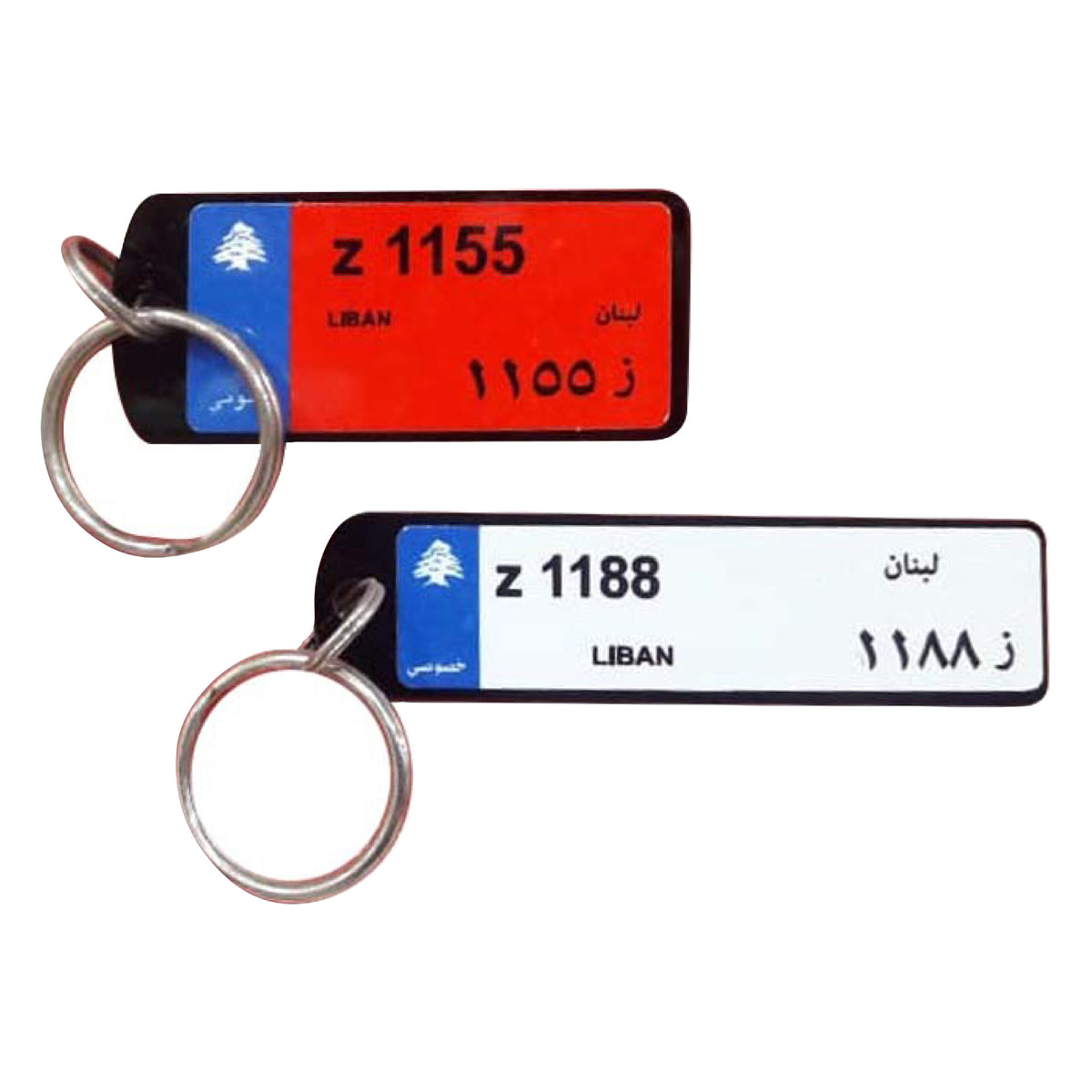 Print On Keychain Metal + Plexi License Plate |QTY 1-5