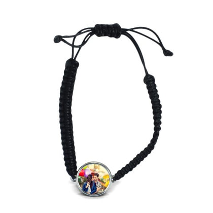 Print On Bracelet Rope Black |QTY 1-5