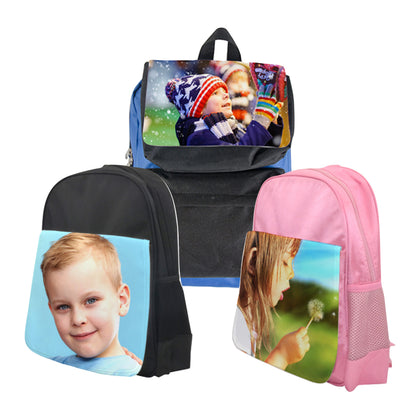 Print On School Bag Black, Pink