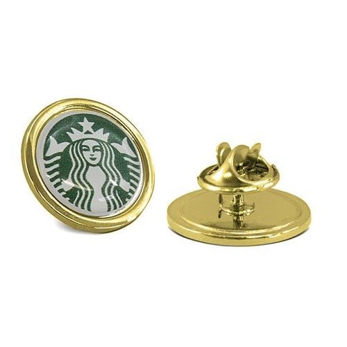 Print On Metal Badge 2cm Circle Gold