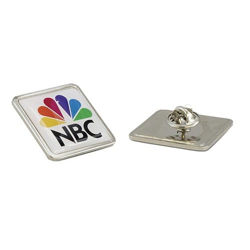 Print On Metal Badge 2x2cm Square Silver