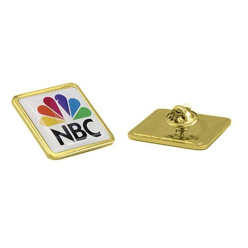 Print On Metal Badge 2x2cm Square Gold