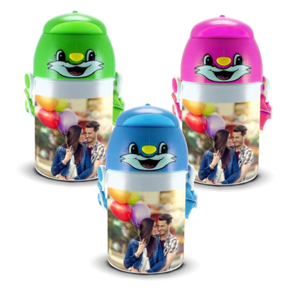 Print On Bottle Kids Water Green, Pink, Blue |QTY 1-5
