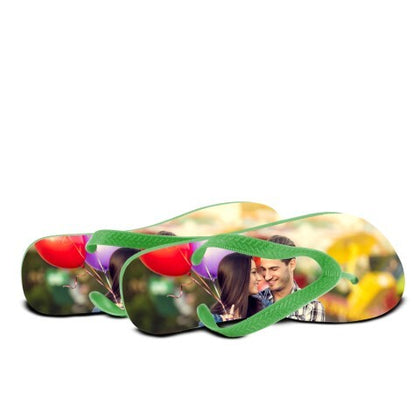 Print On Flip Flop Small, Large Green, Black, Orange |QTY 1-5