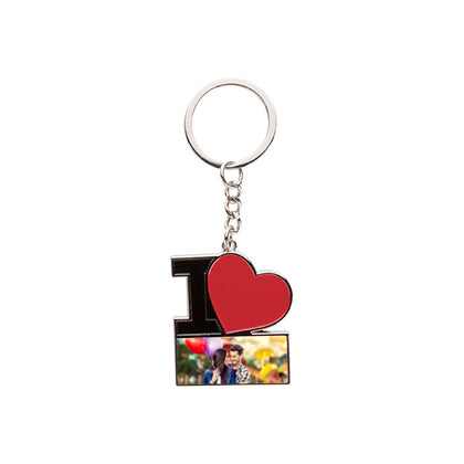 Print On Keychain I Love (Metal) |QTY 1-5