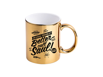 Print On Mug Chrome Plated Gold |QTY 1-5