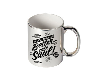 Print On Mug Chrome Plated Silver |QTY 1-5