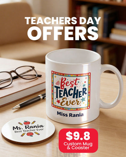 Mug & Coaster Teachers Offer