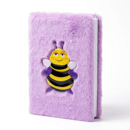 A5 Plush Notebook 15x21Cm 80G, 80Sheets Bee Design