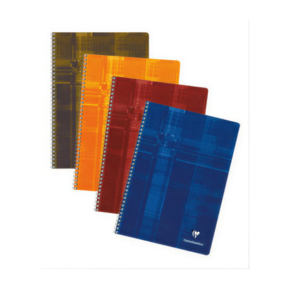 Copybook Squared Card Cover Spiral 90gsm A4/180 pages / 90 sheets Assorted on smooth 90gsm.