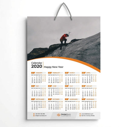 Print On Calendar With Hanger 1 Page A3