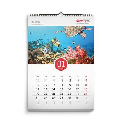 Print On Calendar With Hanger 13 Pages A4