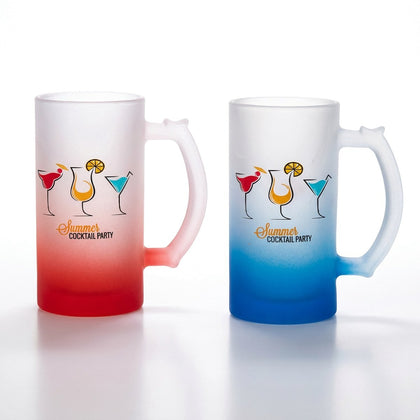 Print On Mug Beer Glass Frosted
